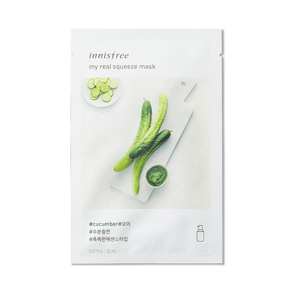 Mặt Nạ Giấy Innisfree My Real Squeeze Mask EX Cucumber 20ml (Dưa Leo)