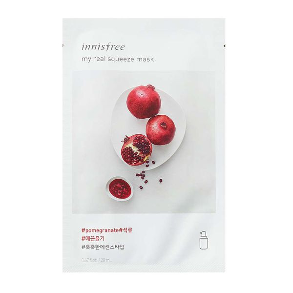 Mặt Nạ Giấy Innisfree My Real Squeeze Mask EX Pomegranate 20ml (Lựu)