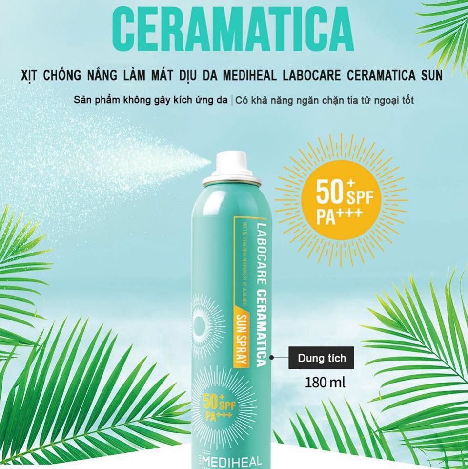 Xịt Chống Nắng Mediheal Labocare Ceramatica 180ml