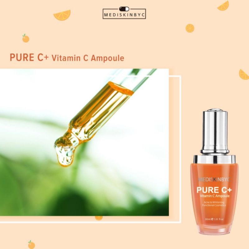 Tinh Chất Dưỡng Trắng Da, Mờ Thâm MediskinbyC Pure C+ Vitamin C Ampoule (30ml)