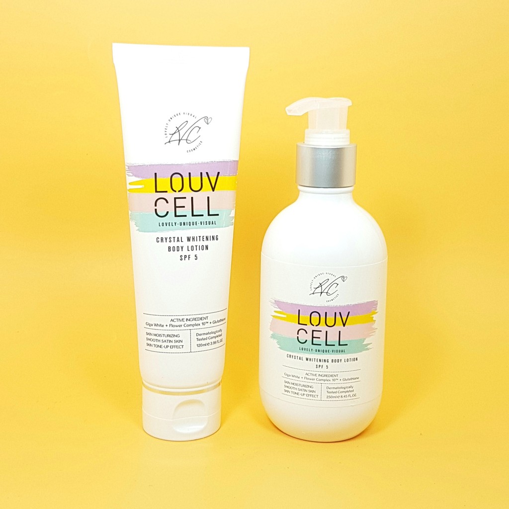 Dưỡng Thể Trắng Da LOUV CELL Crystal Whitening Body Lotion Spf5