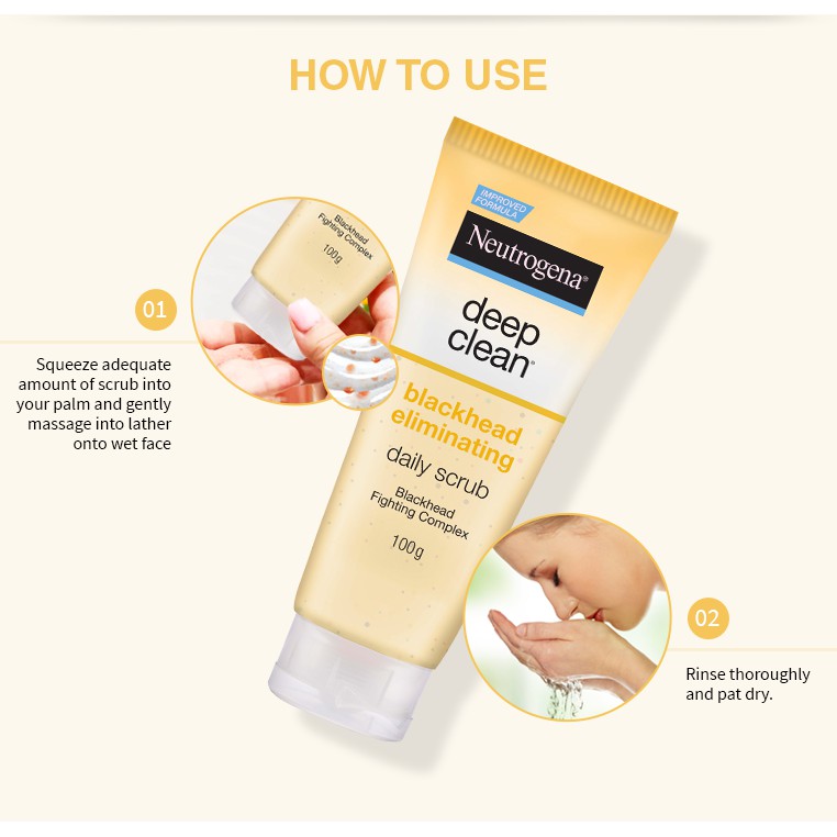 Sữa rửa mặt Neutrogena Blackhead Eliminating Daily 100g