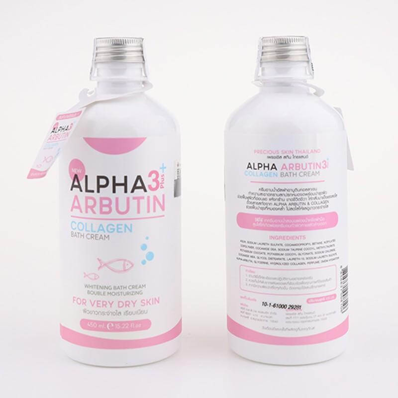 Sữa Tắm Dưỡng Trắng Da Alpha Arbutin 3+ Plus Collagen Bath Cream 350ml