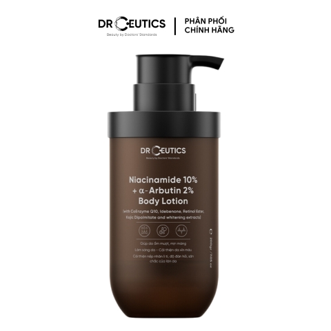 Sữa Dưỡng Thể Trắng Da Niacinamide 10%+ α- Arbutin 2% DrCeutics Body Lotion 200g