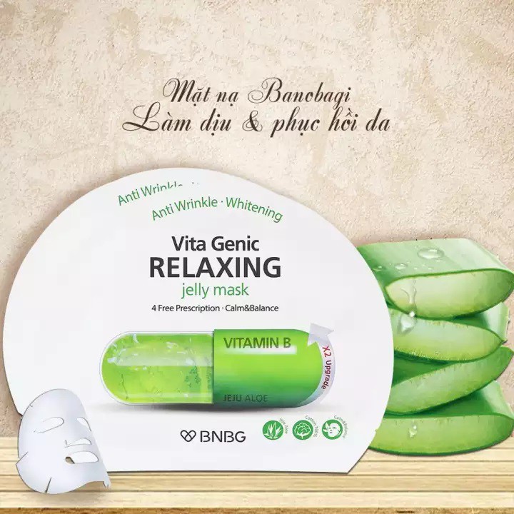 Mặt Nạ Giấy BNBG Vita Genic Relaxing Jelly Mask Vitamin B X2 Upgrade