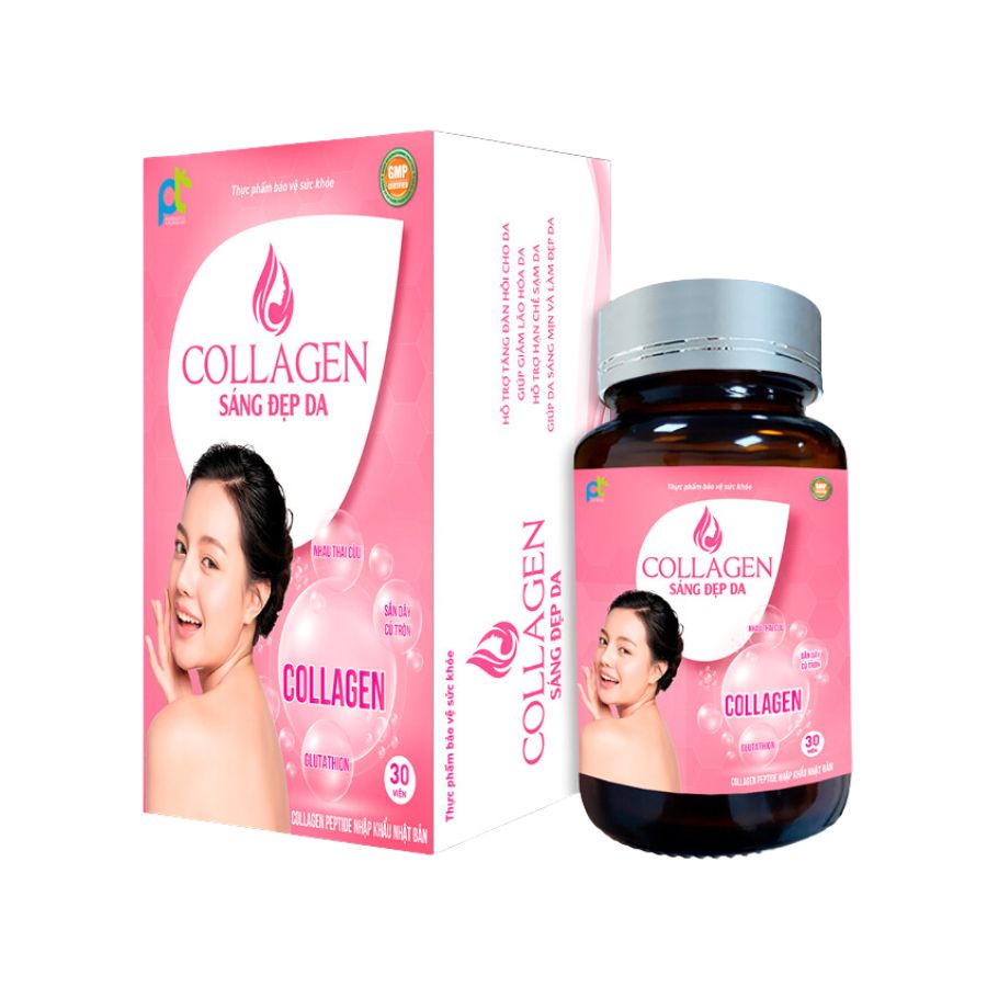 Viên Uống Collagen Sáng Đẹp Da P&T (30 Viên)