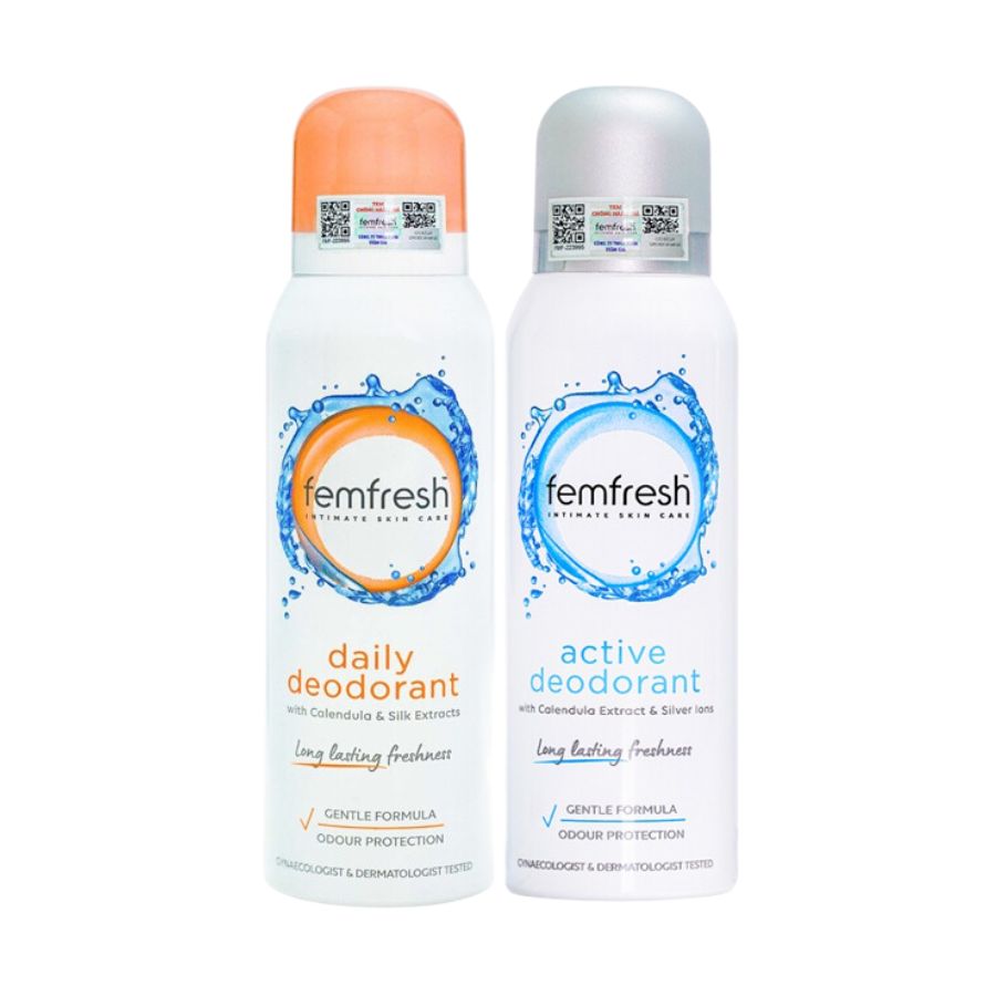 Xịt Thơm Mát Vùng Kín Cao Cấp Femfresh Daily Deodorant 125ml