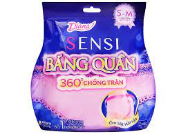 Băng Vệ Sinh Diana Sensi Dạng Quần 360 Độ Chống Tràn (Gói 2 Cái)