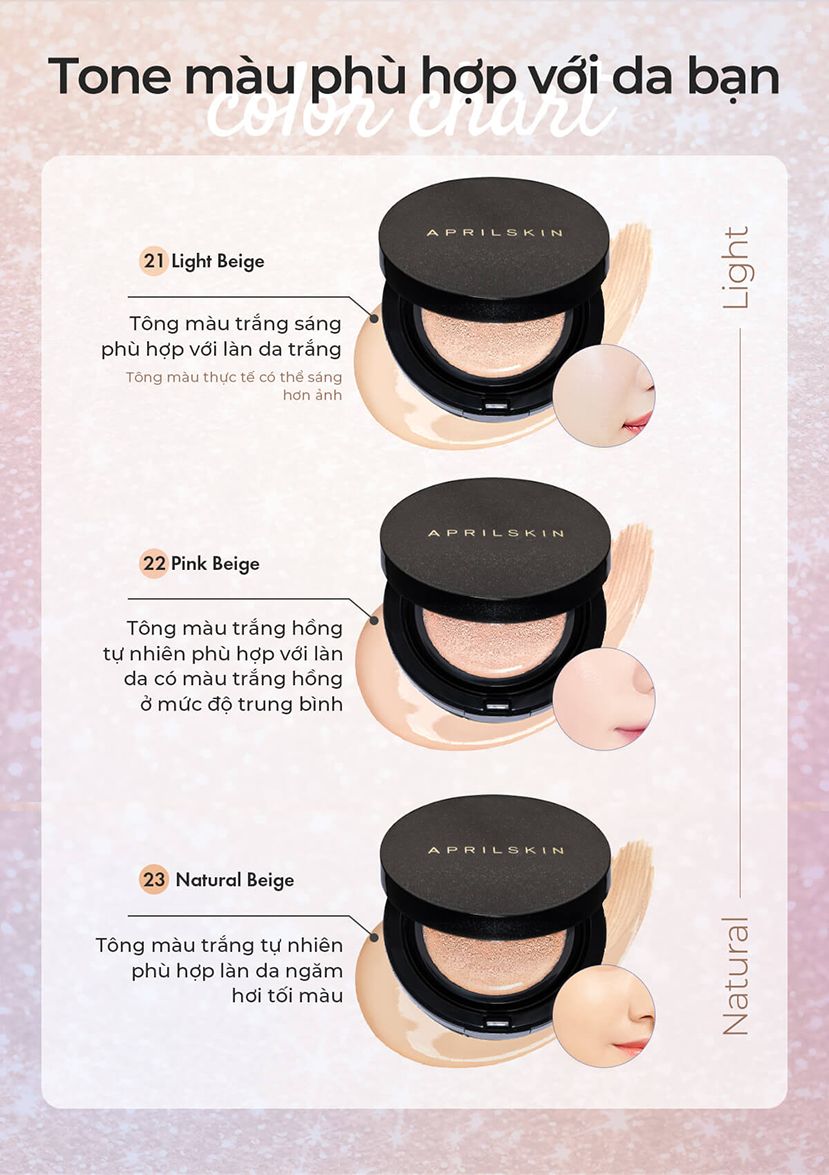 Phấn nước April Skin Black Magic Snow - Galaxy Edition