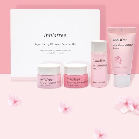 Bộ dưỡng Innisfree Jeju Cherry Blossom Special Kit 4 món