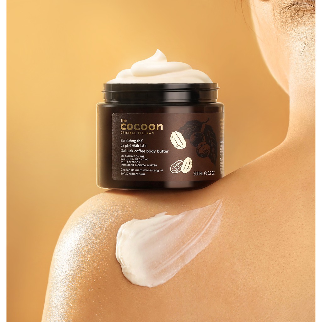 Bơ Dưỡng Thể Cà Phê Đắk Lắk Cocoon Dak Lak Coffee Body Butter 200ml