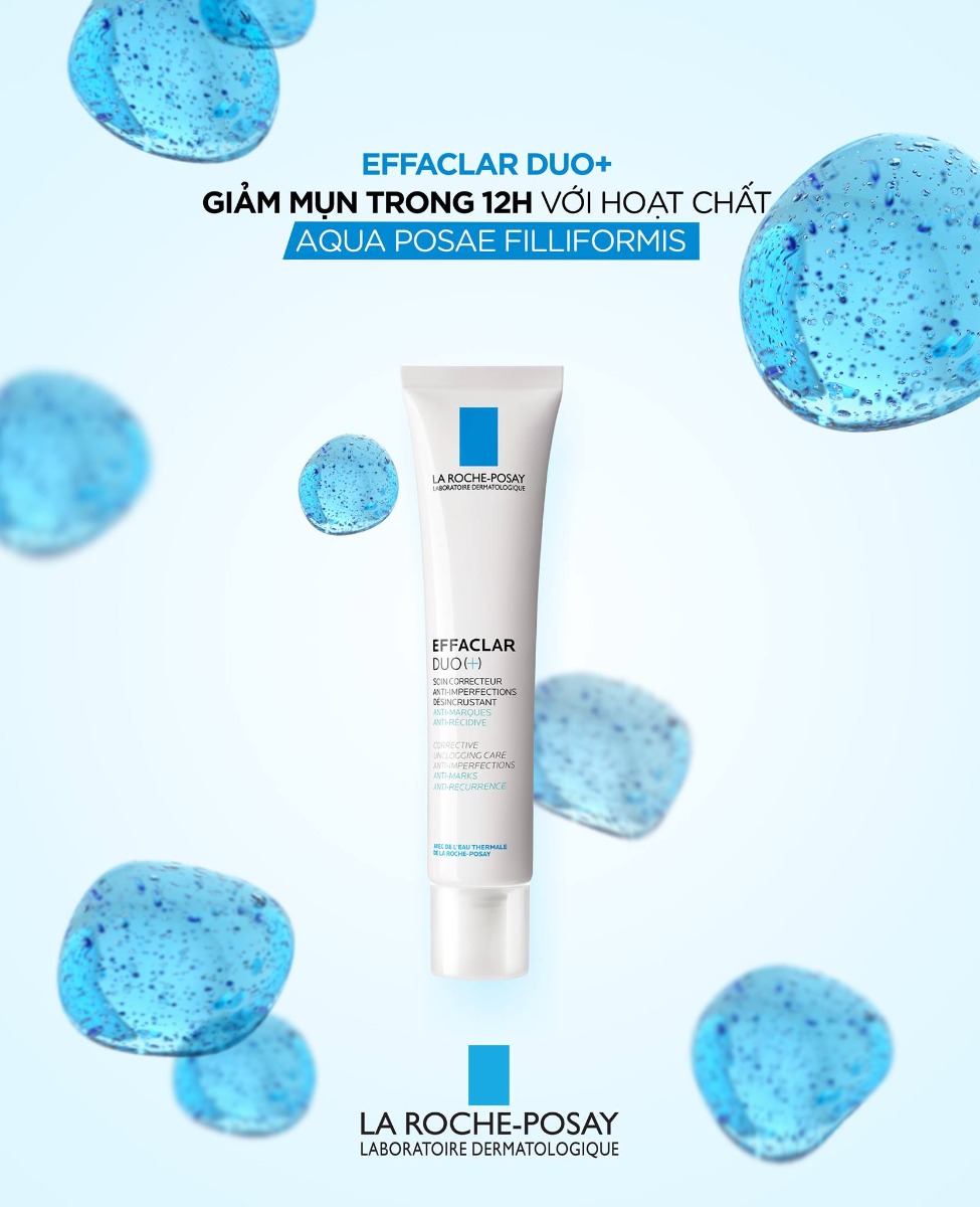 Bộ Sản Phẩm La Roche-Posay Dưỡng Giảm Mụn, Ngừa Thâm 12H (4 món)
