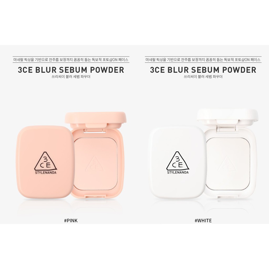 Phấn Phủ 3CE Blur Sebum Powder