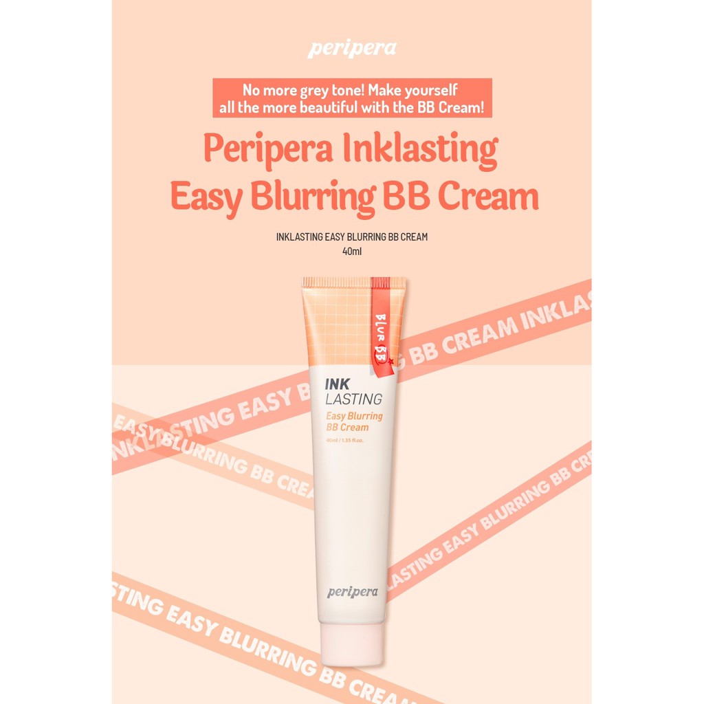 Kem Nền Peripera Ink Lasting Easy Blurring BB Cream 40ml