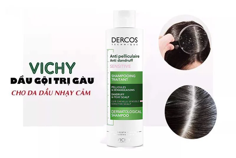 Dầu Gội Ngăn Ngừa Gàu Cho Da Dầu Vichy Dercos Anti Dandruff DS Dermatological 200ml