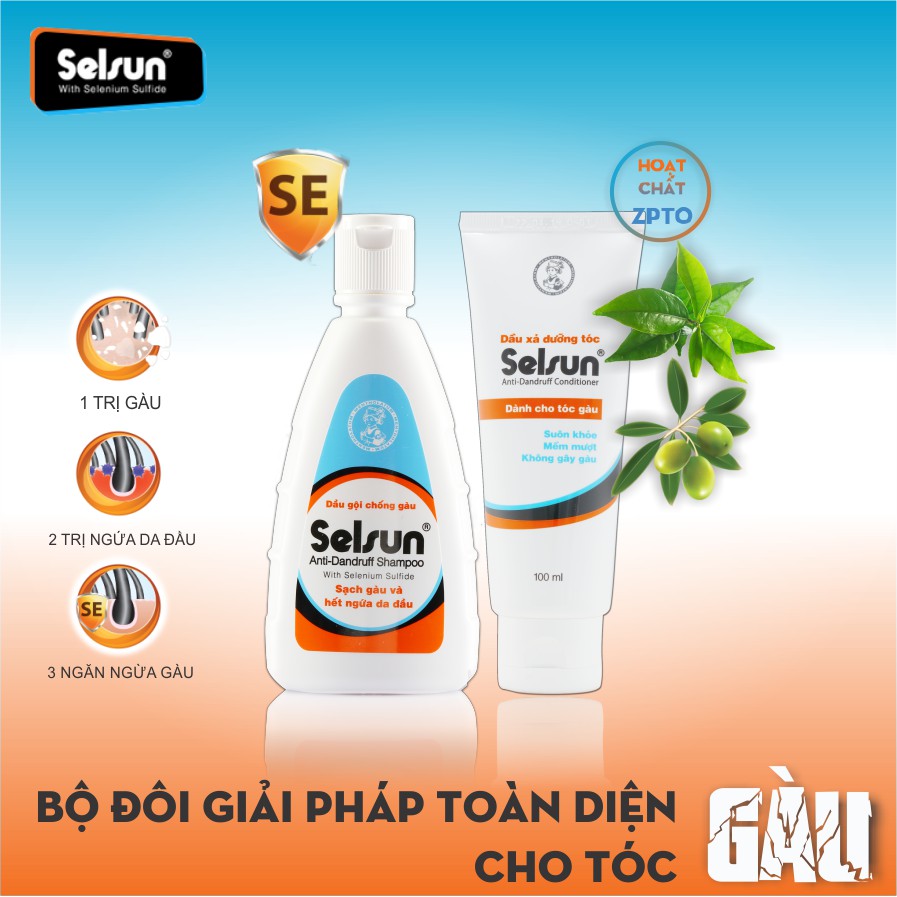 Dầu Xả Dưỡng Tóc Ngăn Ngừa Gàu Selsun 100ml