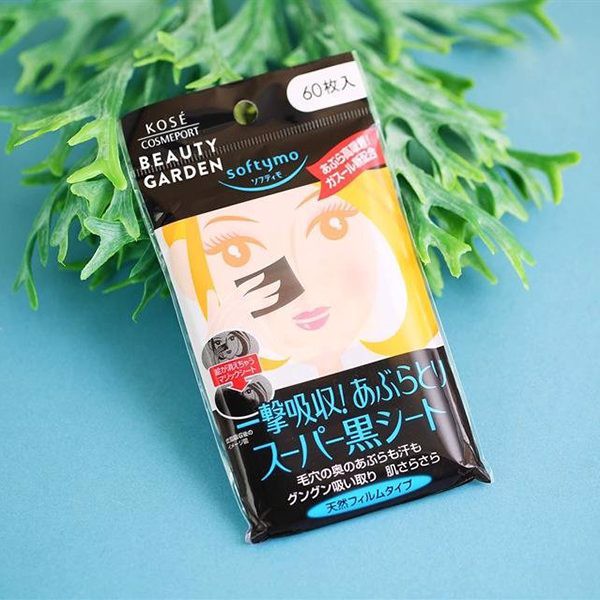 Giấy Thấm Dầu Kose Softymo Than Hoạt Tính (60 Miếng)