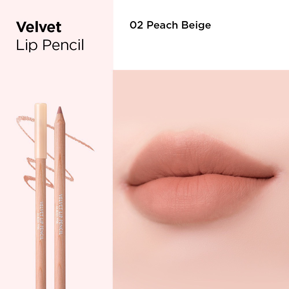 Chì Kẻ Viền Môi Clio Velvet Lip Pencil 1.45g