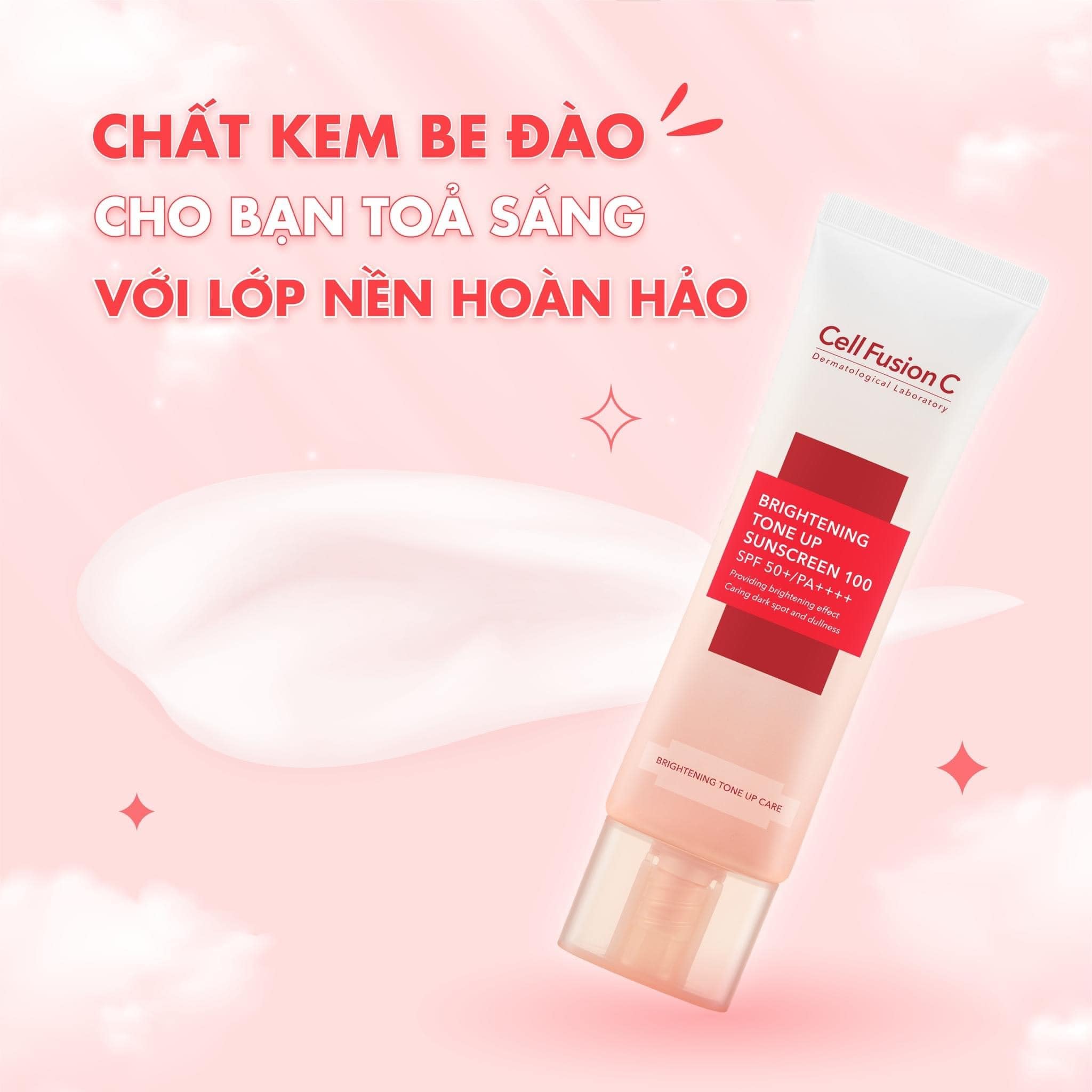 Kem Chống Nắng Cell Fusion C Brightening Tone Up Sunscreen 100 SPF50+