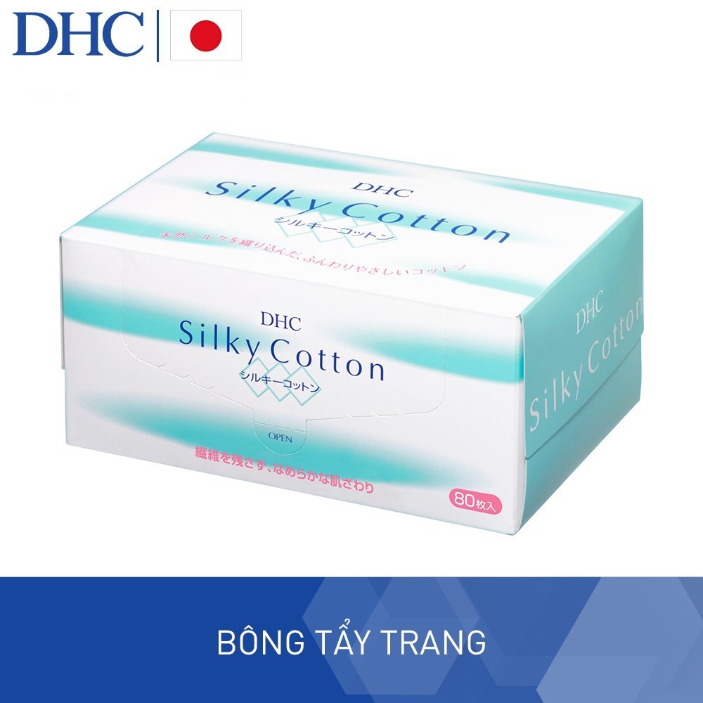 Bông Tẩy Trang DHC Silky Cotton 80 Miếng