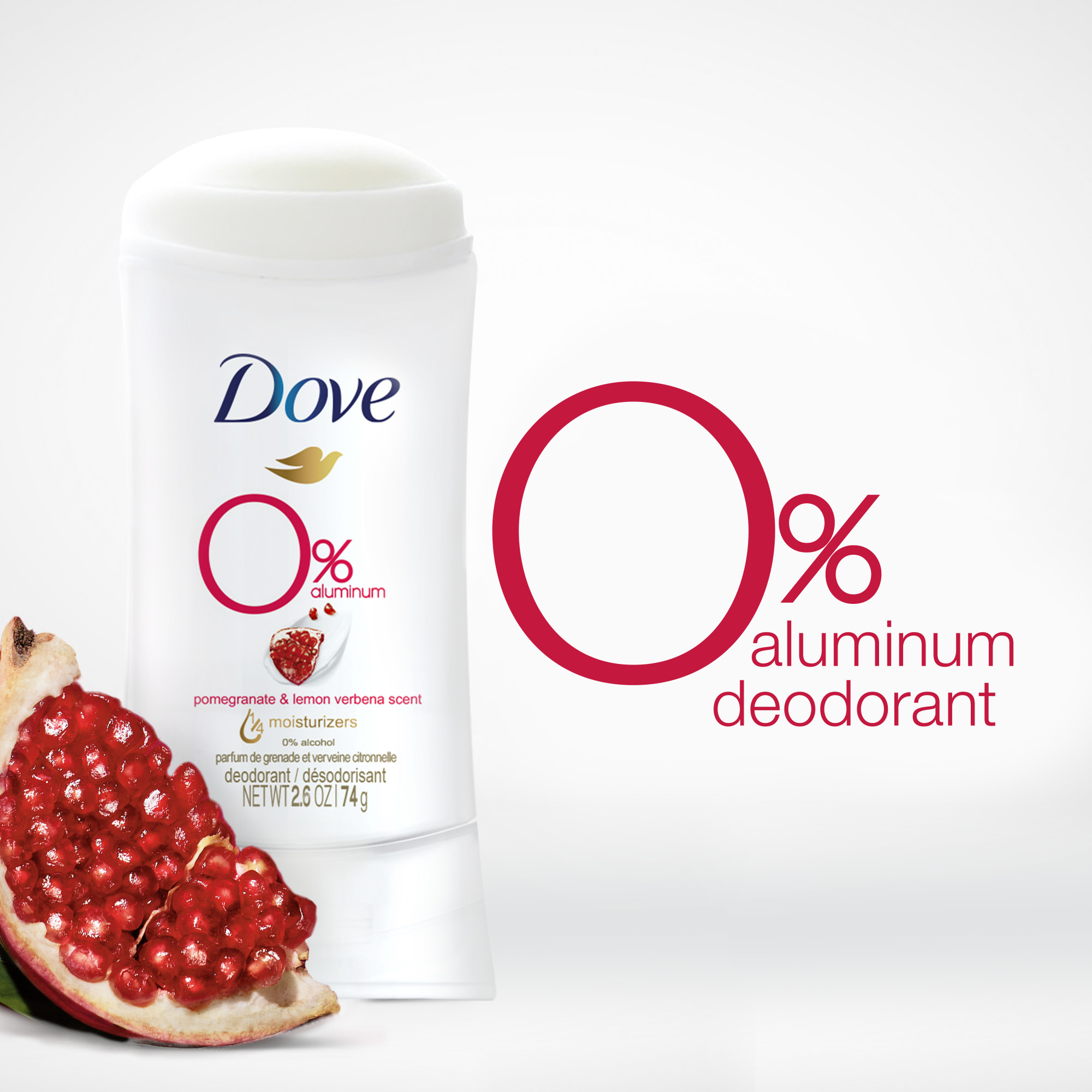 Lăn Khử Mùi Nữ Dạng Sáp Dove 0% Aluminum 74g