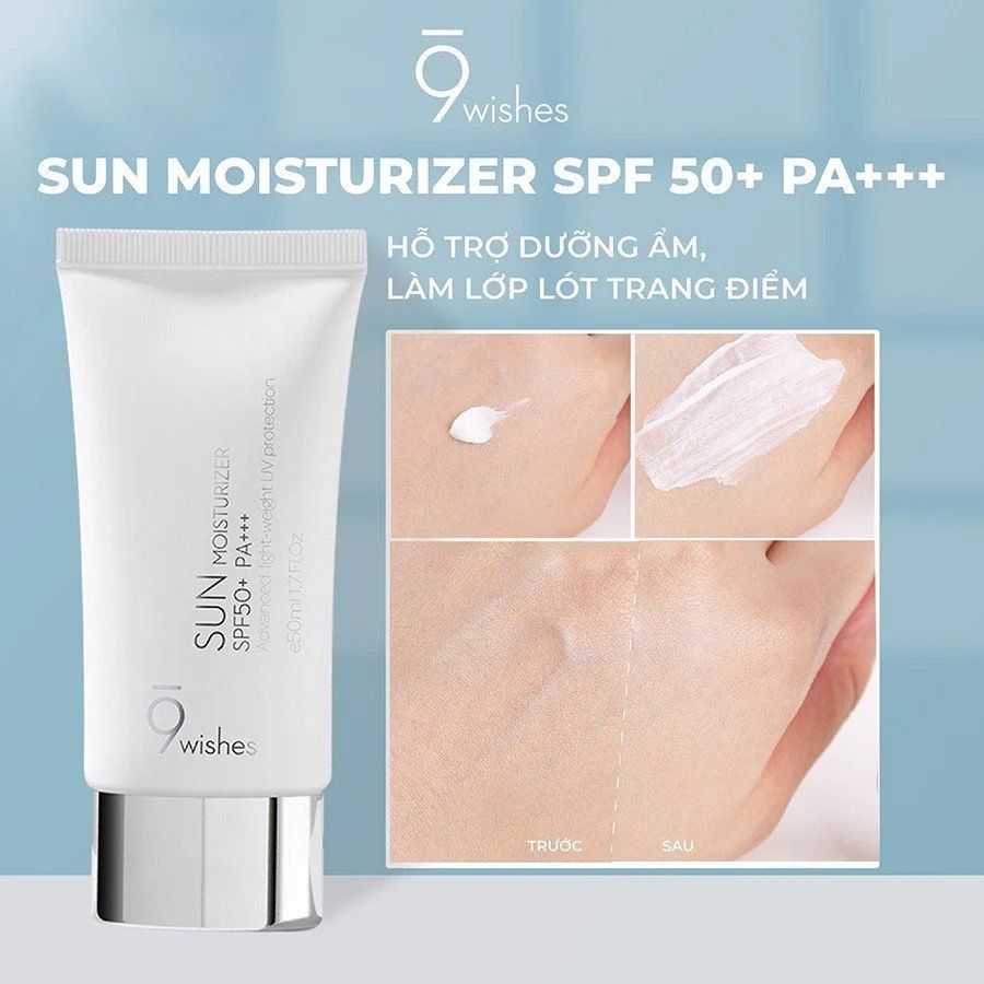 Kem Chống Nắng Dưỡng Ẩm 9Wishes Sun Moisturizer SPF50+ 50ml
