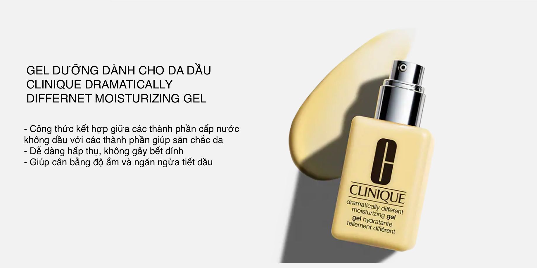 Gel Dưỡng Ẩm Dành Cho Da Dầu, Hỗn Hợp Clinique Dramatically Different Moisturizing Gel 125ml