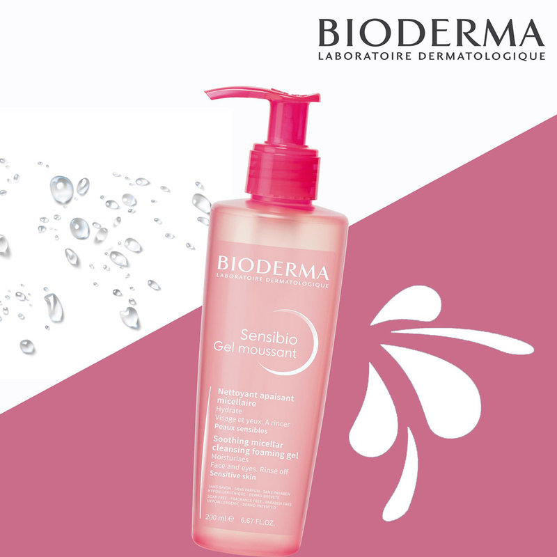 Gel Rửa Mặt Tạo Bọt Cho Da Nhạy Cảm Bioderma Sensibio Gel Moussant