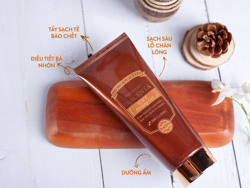 Gel Tẩy Tế Bào Chết 3W Clinic Premium Placenta 180ml