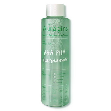 Nước Hoa Hồng The Auragins Sáng Da Ngừa Mụn AHA PHA Niacinamide Gentle Brightening Toner 150ml