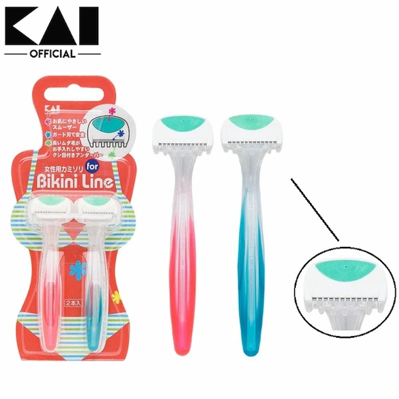 Set 2 Dao Cạo Vùng Bikini Thân Nhựa Kai Bikini Line Razor