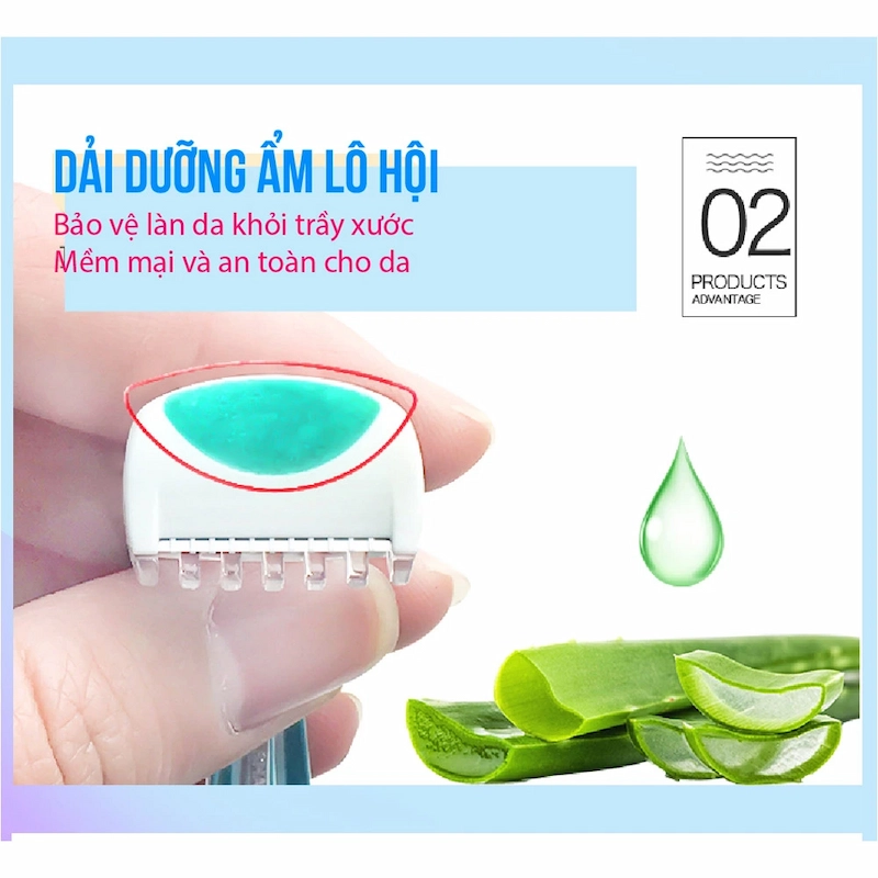 Set 2 Dao Cạo Vùng Bikini Thân Nhựa Kai Bikini Line Razor