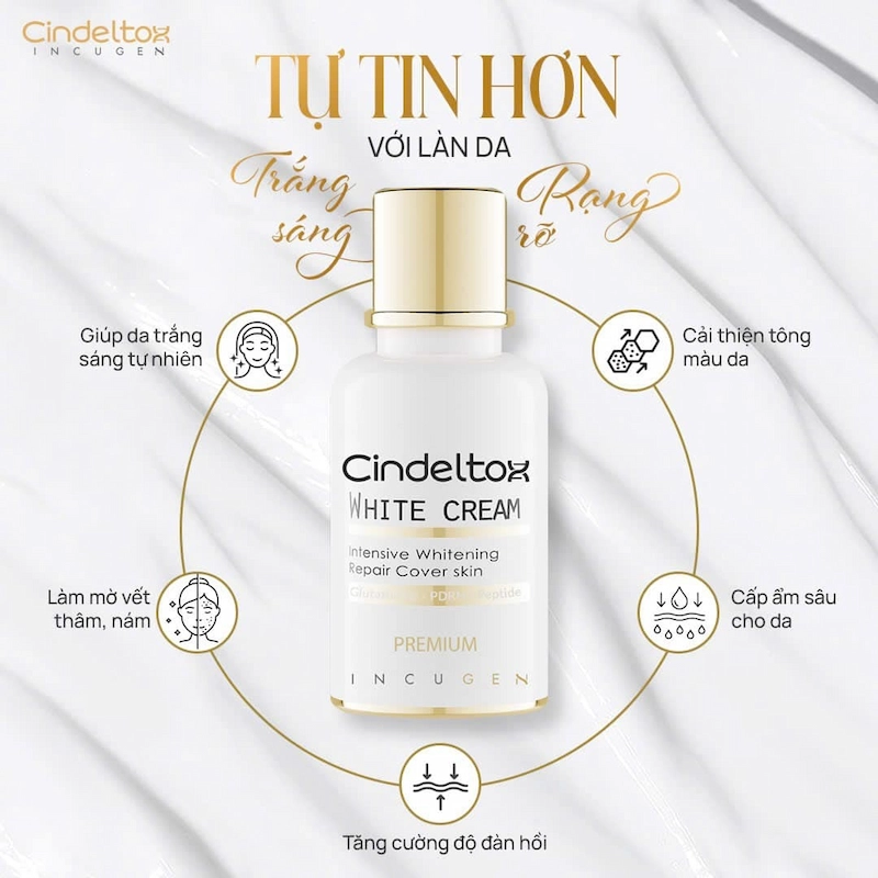 Kem Dưỡng Truyền Trắng Da Cindeltox White Cream 50ml