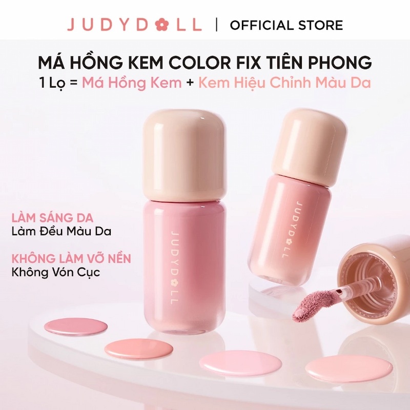 Má Hồng Kem Judydoll Soft And Smooth Blush Lotion - 04