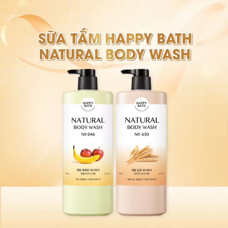 Sữa Tắm Happy Bath Natural 900g