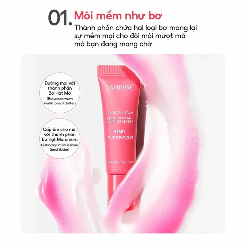 Son Dưỡng Dạng Tuýp Laneige On The Glow Balm 10g