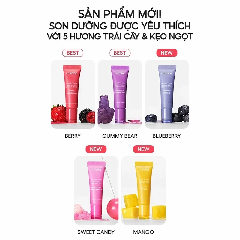 Son Dưỡng Dạng Tuýp Laneige On The Glow Balm 10g