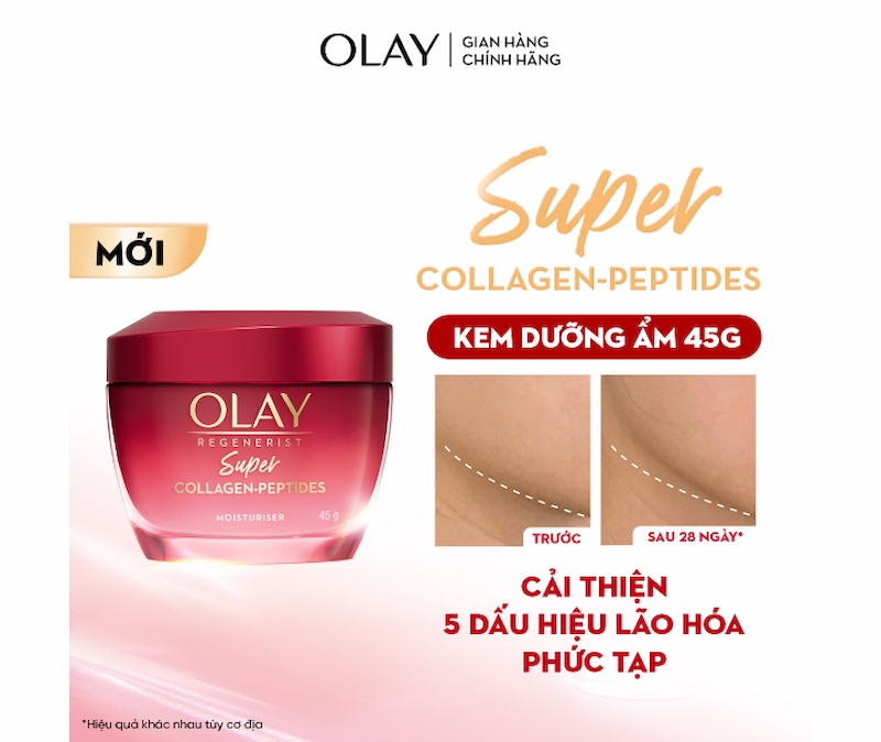 Kem Dưỡng Da Olay Siêu Dưỡng Super Collagen Peptides+ 45g