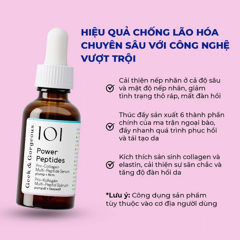 Serum Geek & Gorgeous 101 Power Peptides Pro-Collagen 30ml