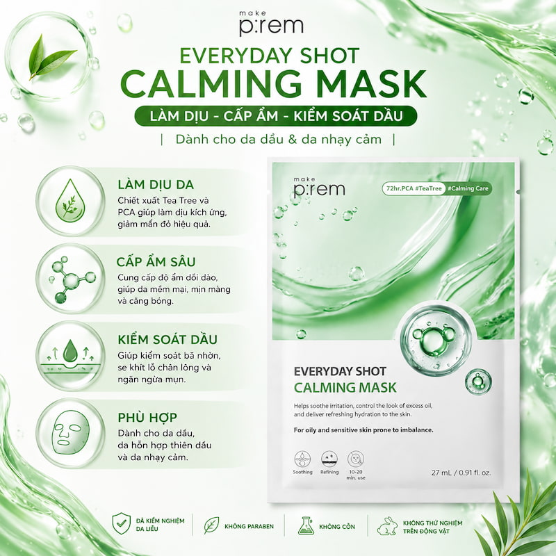 Mặt Nạ Dưỡng Da Make P:rem Everyday Shot 27ml