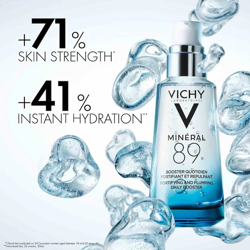 Serum Vichy Mineral 89 Hydrating Plumping Daily Booster 10ml