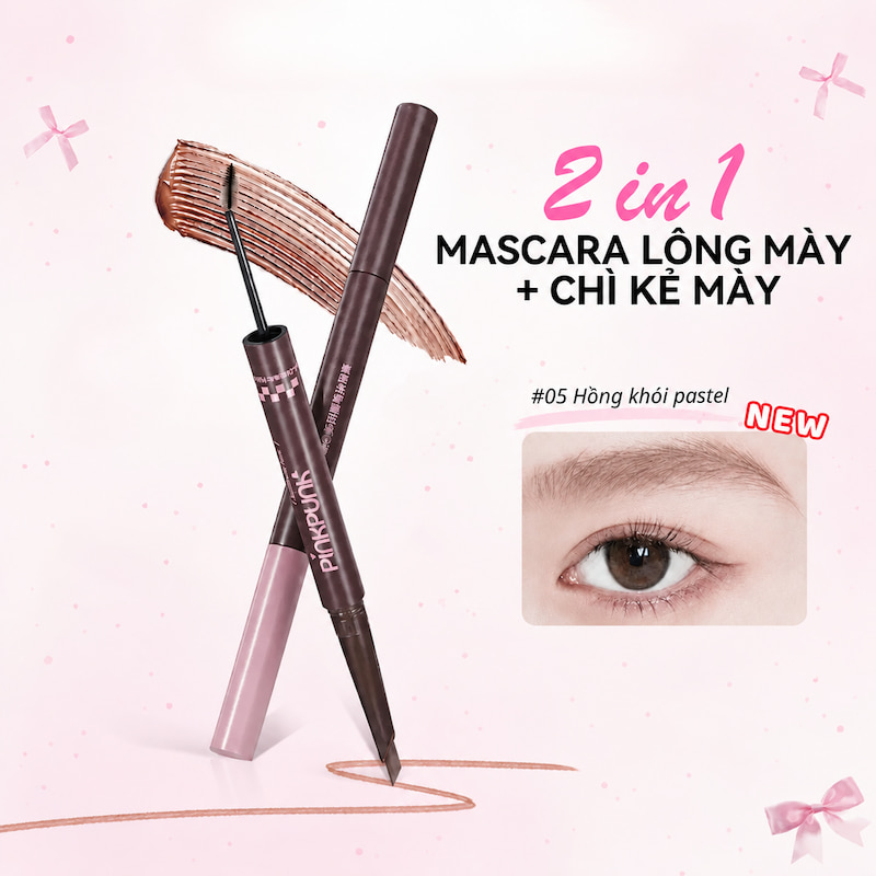 Chì Kẻ & Mascara Lông Mày Pinkpunk Freestyle Multi-Brow Pencil & Tint - 05