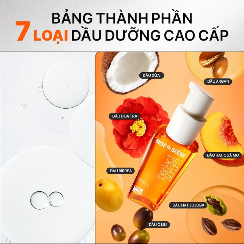 Dầu Gội Mise en Scene Repair Perfect Serum (Original) (Mẫu Mới)