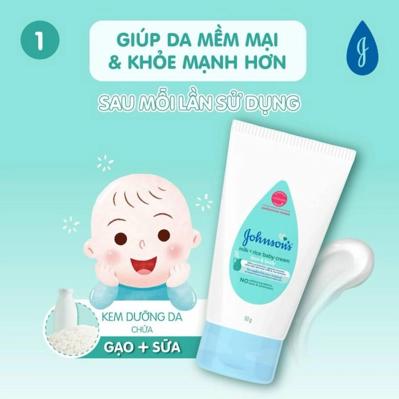 Kem Dưỡng Ẩm Johnson's Baby Cream 50g