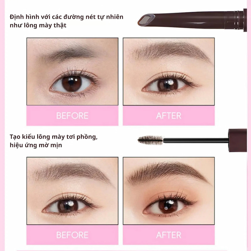 Chì Kẻ & Mascara Lông Mày Pinkpunk Freestyle Multi-Brow Pencil & Tint - 05
