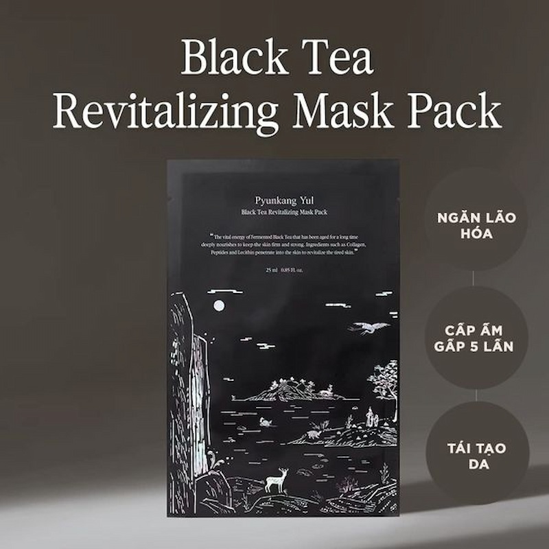 [QT] Mặt Nạ Dưỡng Da Pyunkang Yul Black Tea Revitalizing Mask Pack 25ml