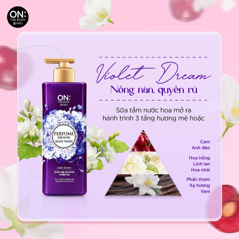 Sữa Tắm On: The Body Perfume Shower Body Wash 500g