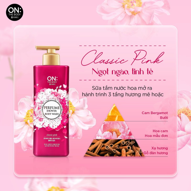 Sữa Tắm On: The Body Perfume Shower Body Wash 500g
