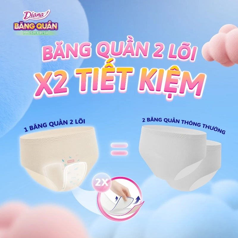 Băng Quần Diana Double Fresh