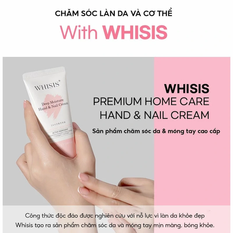 Kem Dưỡng Da Tay Whisis Deep Moisture Hand & Nail Cream 50ml